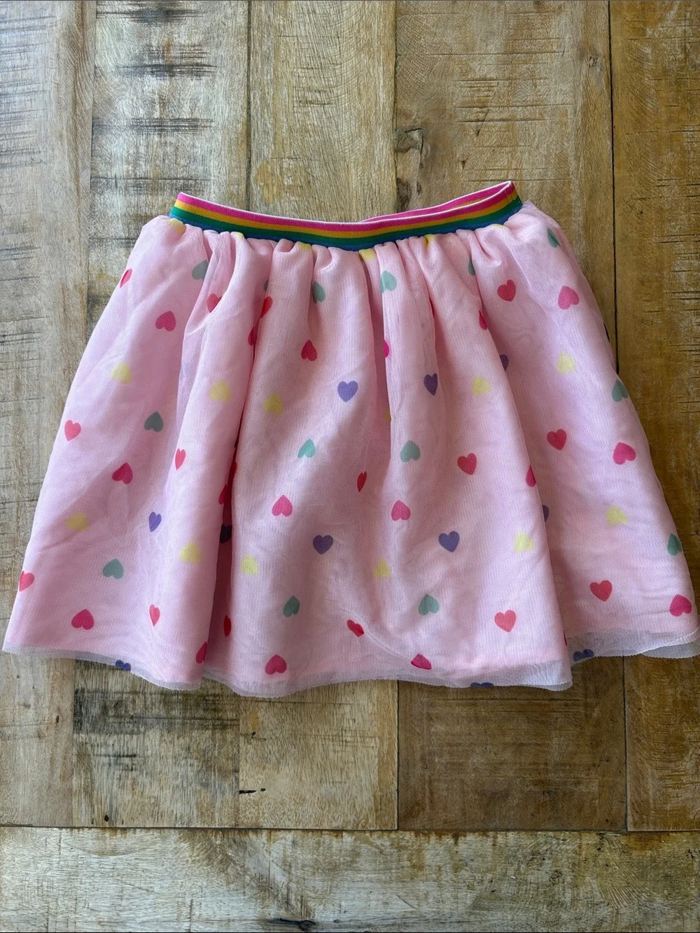 Old Navy Pink Heart Tulle Skirt 5t